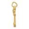 14K Yellow Gold Kicking Karate Man Charm Martial Arts Jewerly 25mm x 20mm